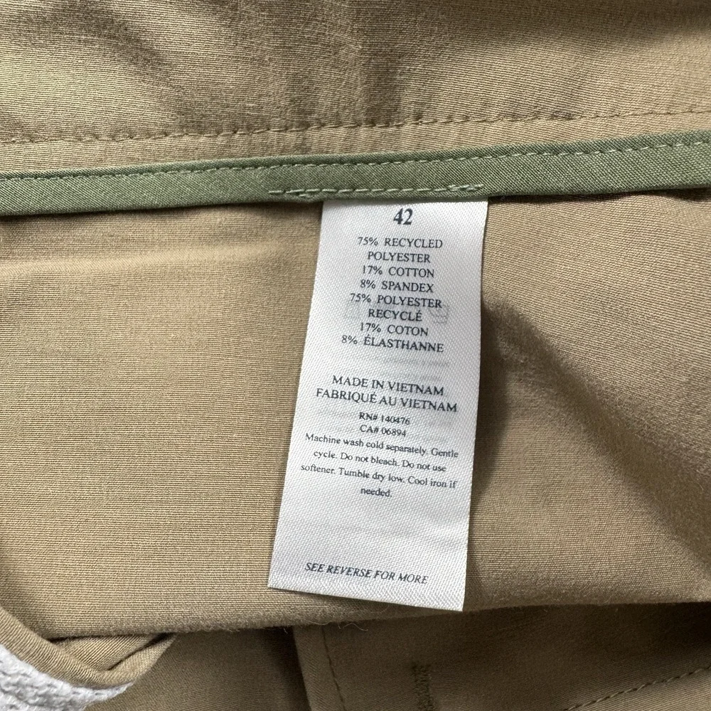 Faherty Tan Performance Belt Loop All Day Short Mens 42 NWT Khaki Brown